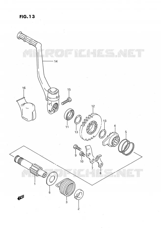 KICKSTARTER Suzuki MOTO 80 RM 1987  RM80XH(E2)