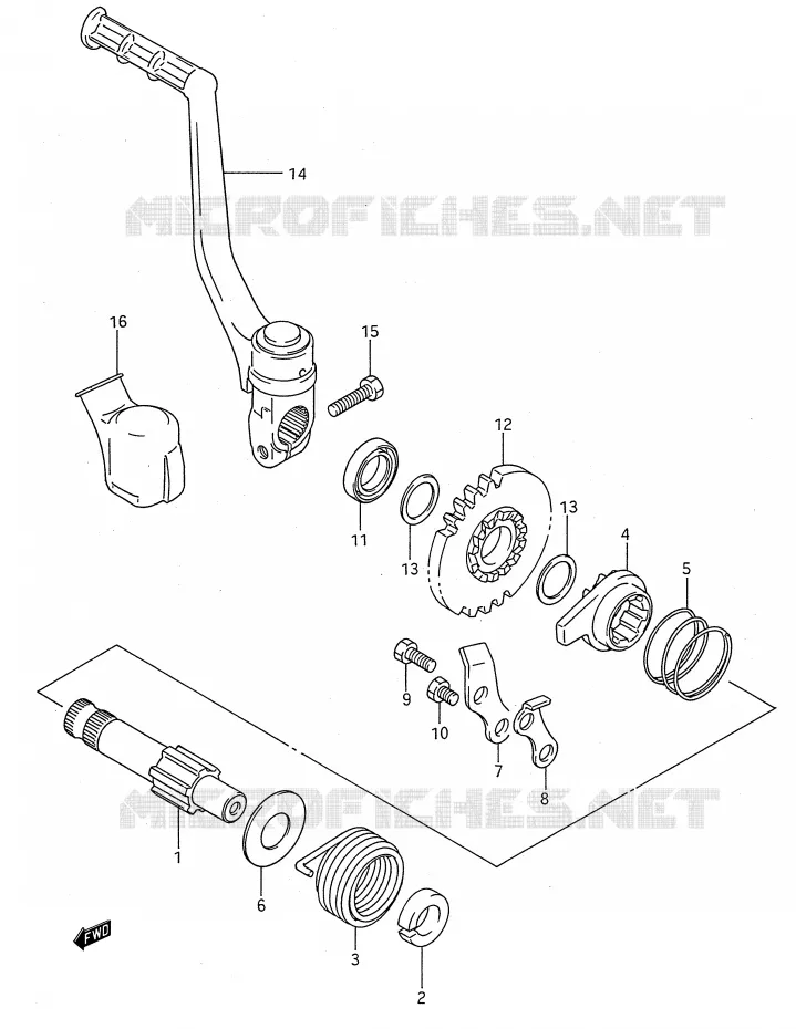 KICKSTARTER Suzuki MOTO 80 RM 1988  RM80J(E28)
