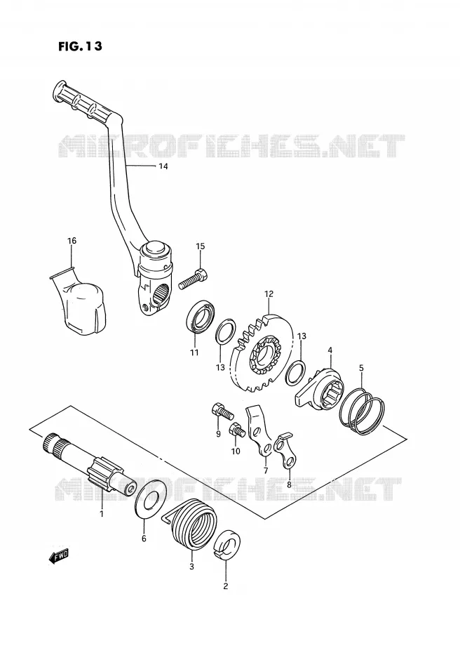 KICKSTARTER Suzuki MOTO 80 RM 1992  RM80N(E3)