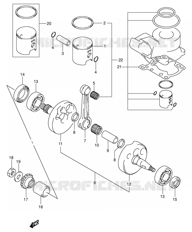 KRUKAS Suzuki MOTO 80 RM 2000  RM80Y(P3/P28)