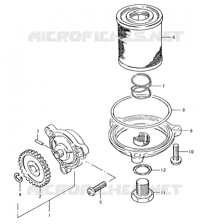 OLIEPOMP Suzuki MOTO 400 SP 1980  SP400T