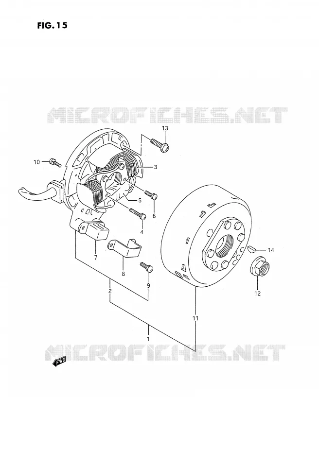 ONTSTEKING Suzuki MOTO 250 RMX 1994  RMX250RR(E1)