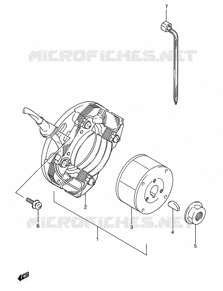 ONTSTEKING Suzuki MOTO 80 RM 1990  RM80L(E28)