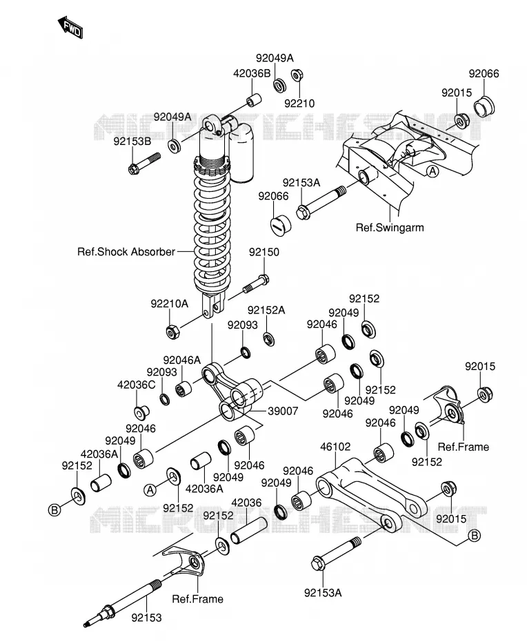 SCHORSING  Suzuki MOTO 250 RM-Z 2004  RM-Z250K4(E19)