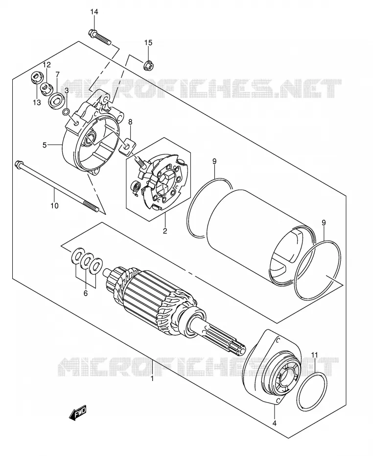 STARTMOTOR Suzuki MOTO 1000 SV 2005  SV1000U1K5(E2)