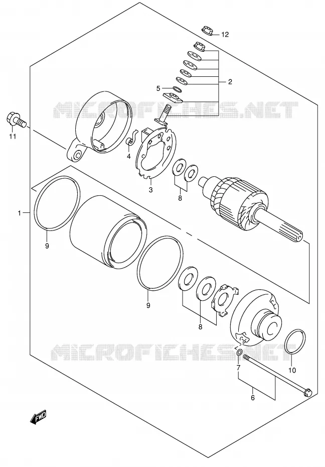 STARTMOTOR Suzuki MOTO 650 SV-S 2002  SV650SK2(E2)