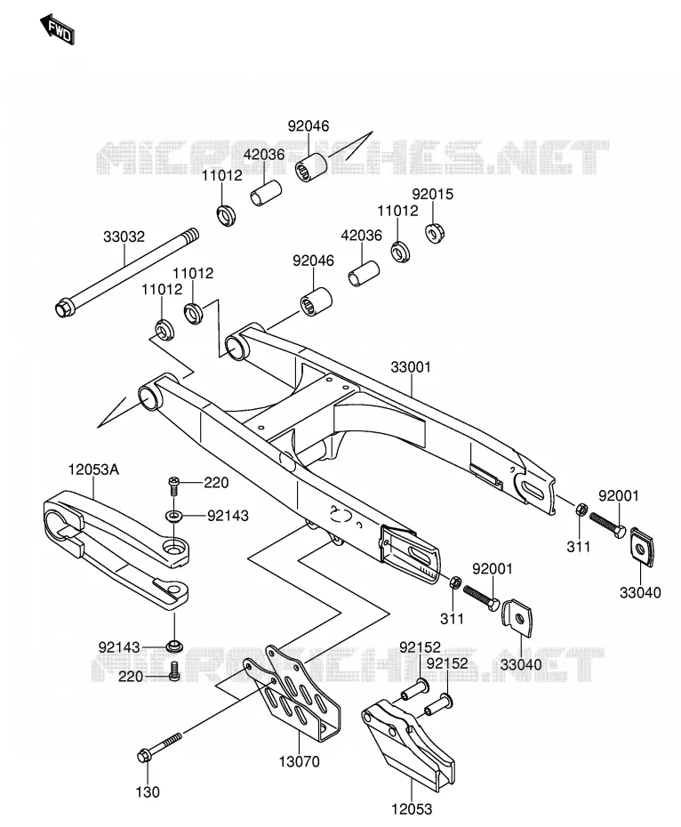 SWINGARM Suzuki MOTO 65 RM 2005  RM65K5(E19)
