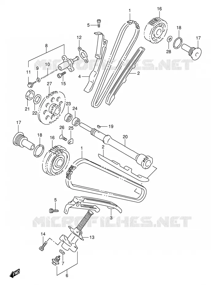 TIMING Suzuki MOTO 1000 TL-S 2000  TL1000SY(E2)