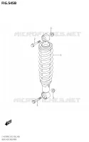 ACHTER SCHOKDEMPER (LT A750X:M2:P28) voor Suzuki KINGQUAD 750 2022