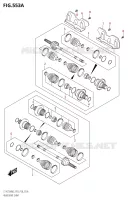 ACHTERAANDRIJFAS voor Suzuki KINGQUAD 750 2022