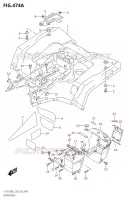 ACHTERSPATBORD voor Suzuki KINGQUAD 750 2022