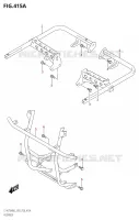 FOOTREST voor Suzuki KINGQUAD 750 2022