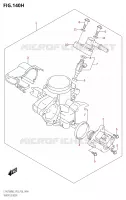 GASKLEPHUIS (LT A750XPZ:M2:P28) voor Suzuki KINGQUAD 750 2022