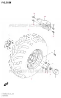 LINKERHAND ACHTERWIEL (LT A750XP:M2:P33) voor Suzuki KINGQUAD 750 2022