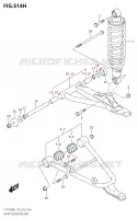 VOORWIELOPHANGING ARM (LT A750XPZ:M2:P28) voor Suzuki KINGQUAD 750 2022