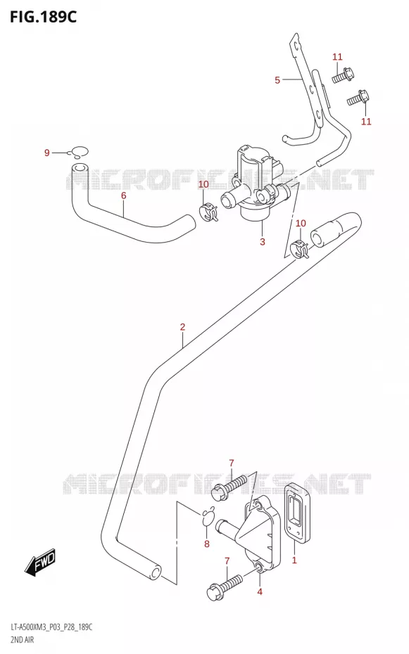 ANTI VERVUILINGS SYSTEM (LT-A500X:M3:P33) Suzuki QUAD 500 KINGQUAD 2023  LT-A500X M3 (P03,P28,P33)