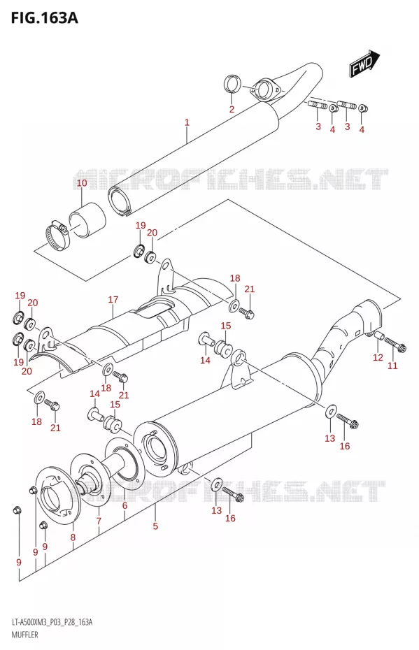 GELUIDDEMPER Suzuki QUAD 500 KINGQUAD 2023  LT-A500X M3 (P03,P28,P33)