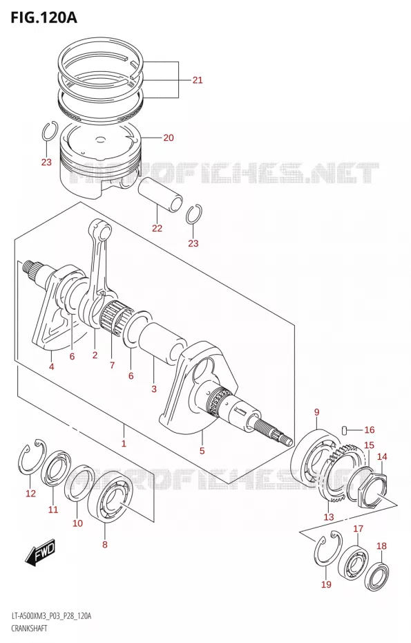KRUKAS Suzuki QUAD 500 KINGQUAD 2023  LT-A500X M3 (P03,P28,P33)