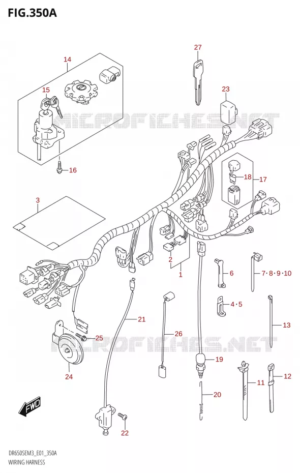 BEDRADING Suzuki MOTO 650 DR 2023  DR650SE M3 (E01)