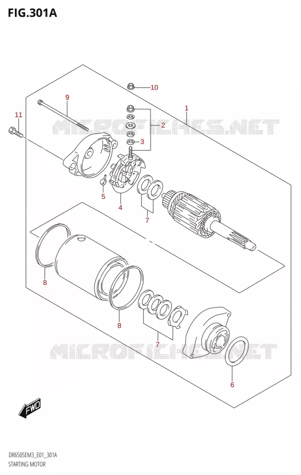 STARTMOTOR Suzuki MOTO 650 DR 2023  DR650SE M3 (E01)
