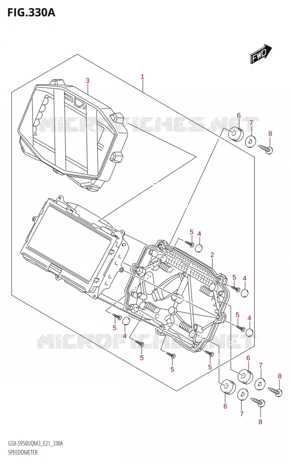 SNELHEIDSMETER Suzuki MOTO 950 GSX-S 2023  GSX-S950UQM3 (E21)