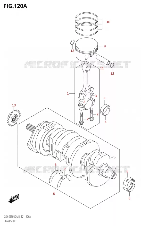 KRUKAS Suzuki MOTO 950 GSX-S 2023  GSX-S950WQM3 (E21)