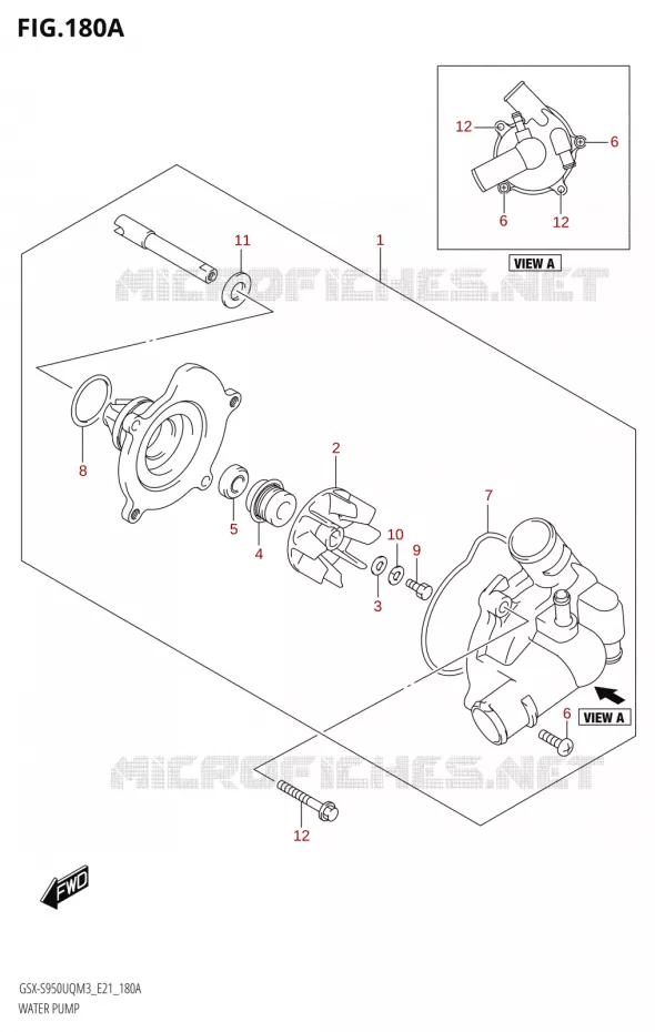 WATERPOMP Suzuki MOTO 950 GSX-S 2023  GSX-S950WQM3 (E21)