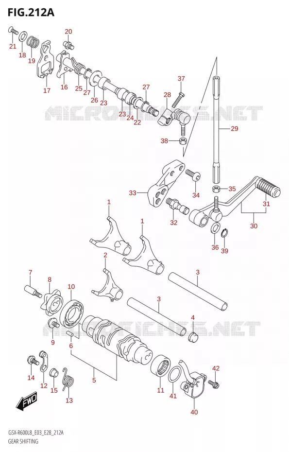 SCHAKELEN ASSY Suzuki MOTO 600 GSX-R 2018  GSX-R600 L8 (E03,E28,E33)