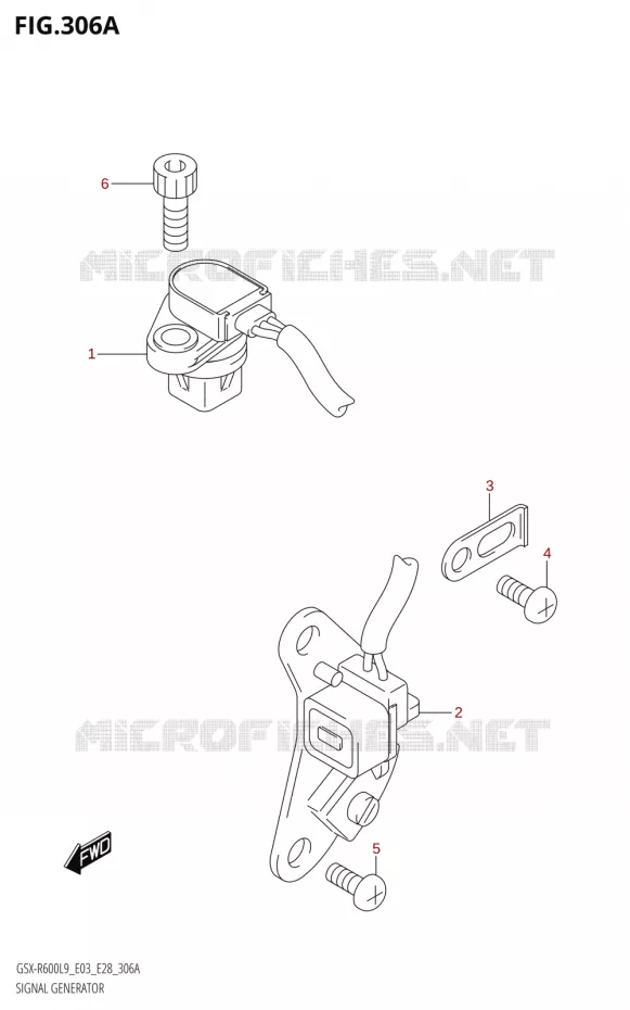 DYNAMO SENSOR Suzuki MOTO 600 GSX-R 2019  GSX-R600 L9 (E03,E28,E33)