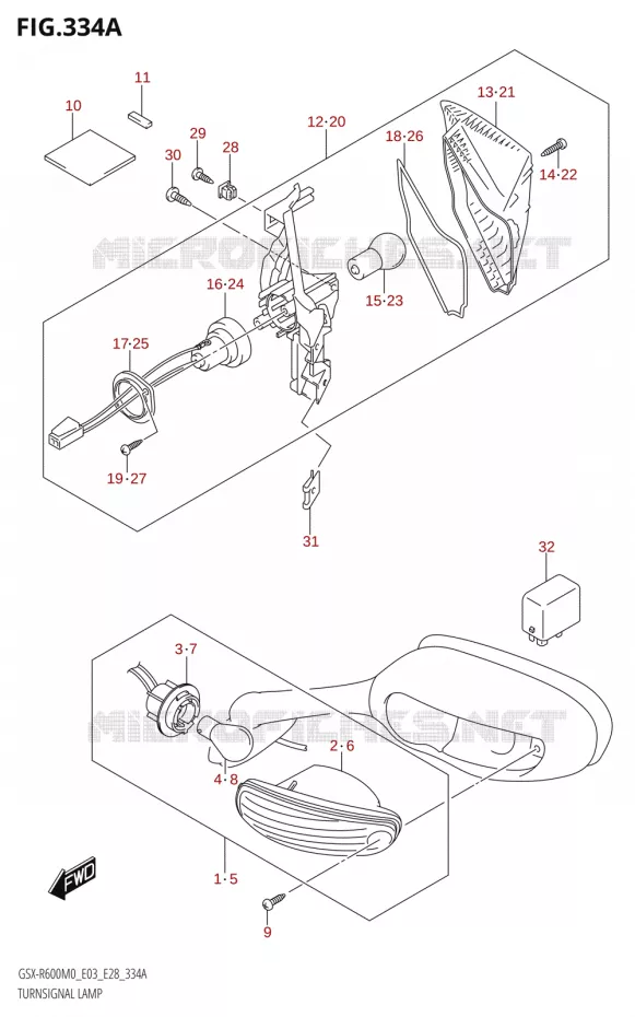 INDICATOREN Suzuki MOTO 600 GSX-R 2020  GSX-R600 M0 (E03,E28,E33)