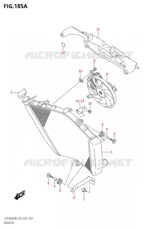 RADIATOR Suzuki MOTO 600 GSX-R 2020  GSX-R600 M0 (E03,E28,E33)