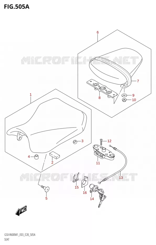 SEAT Suzuki MOTO 600 GSX-R 2021  GSX-R600 M1 (E03,E28,E33)