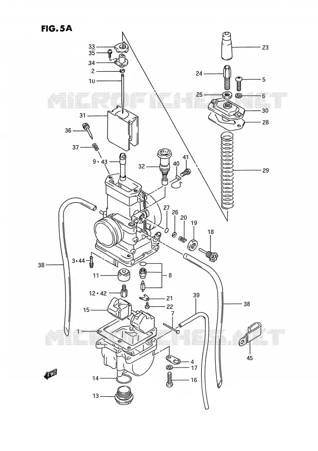CARBURATOR (MODELE K/L/M/N/P/R/S) Suzuki MOTO 80 RM 1989  RM80K(E3)