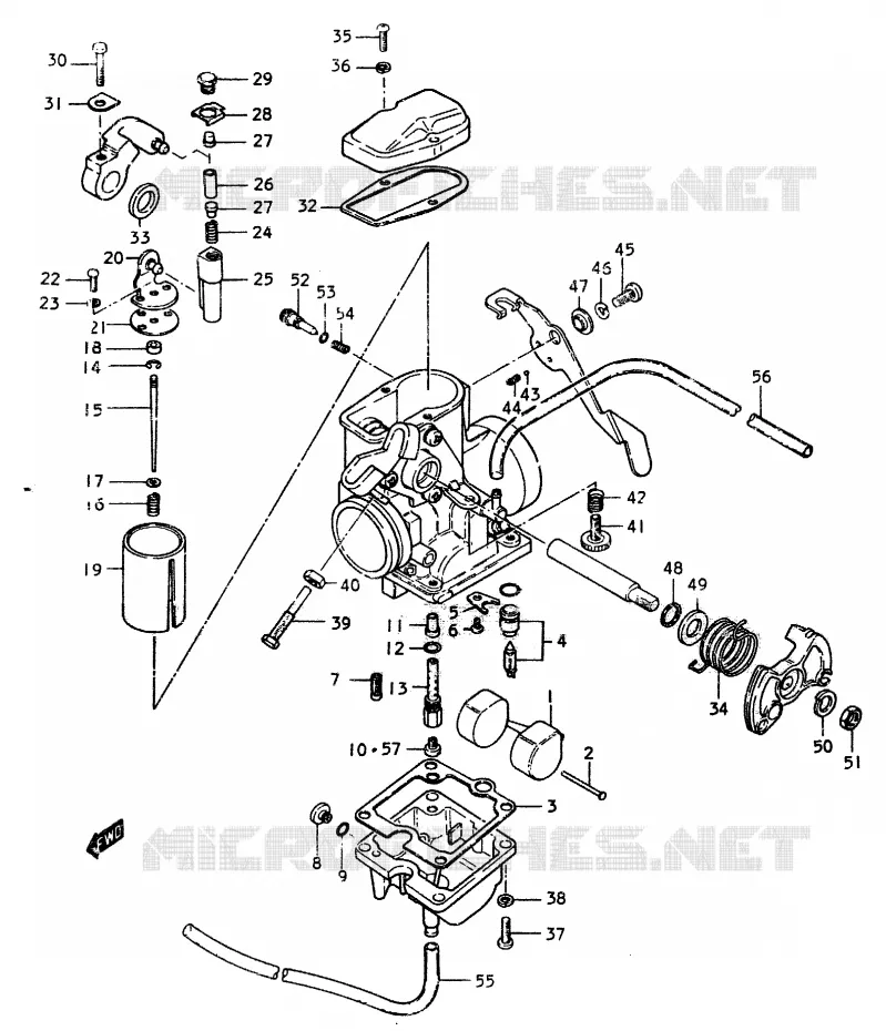 CARBURATOR Suzuki MOTO 370 SP 1978  SP370C(C/N)