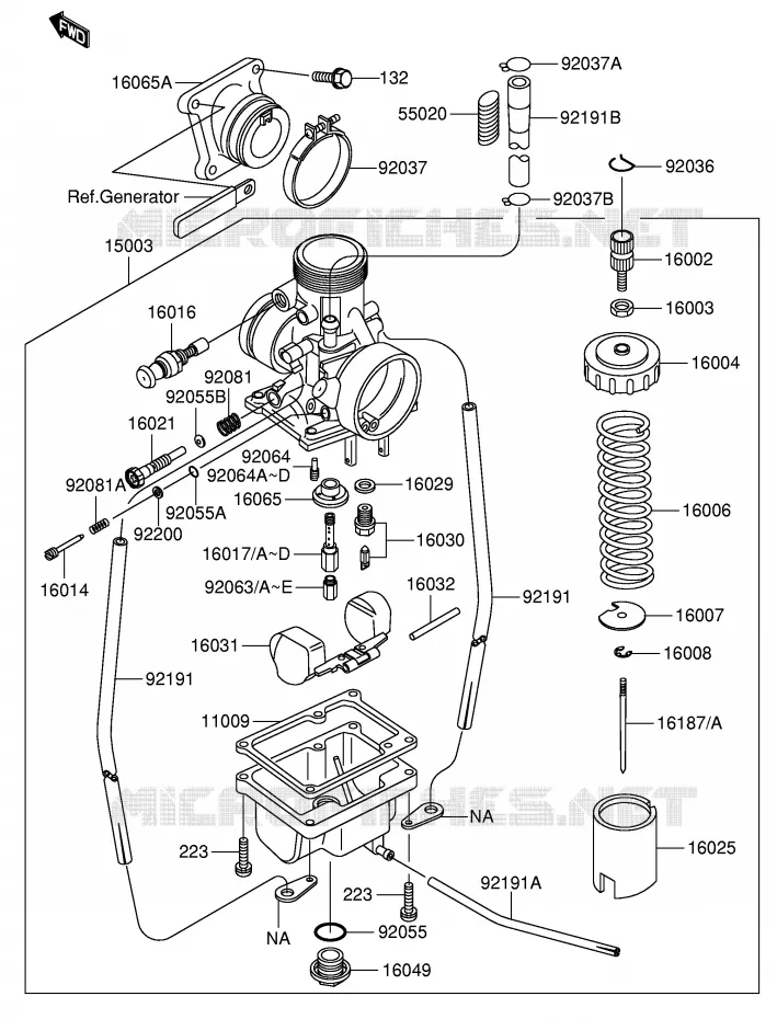 CARBURATOR Suzuki MOTO 65 RM 2003  RM65K3(E21)