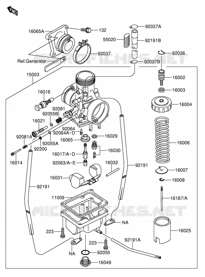 CARBURATOR Suzuki MOTO 65 RM 2005  RM65K5(E28)