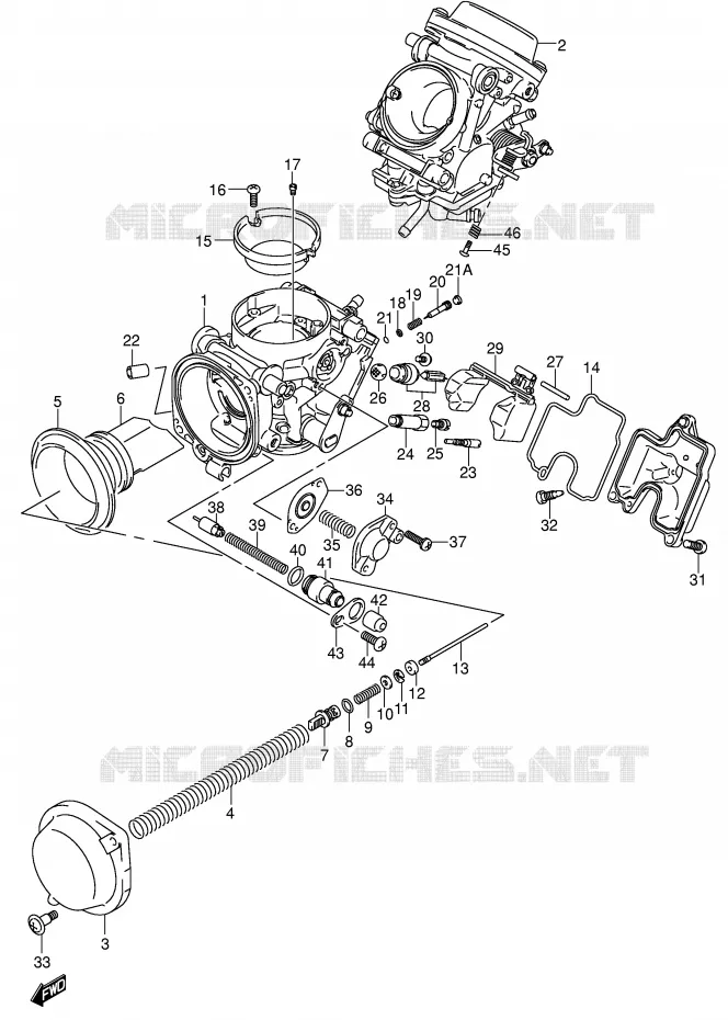 CARBURATOR Suzuki MOTO 650 SV 2002  SV650K2(E2)