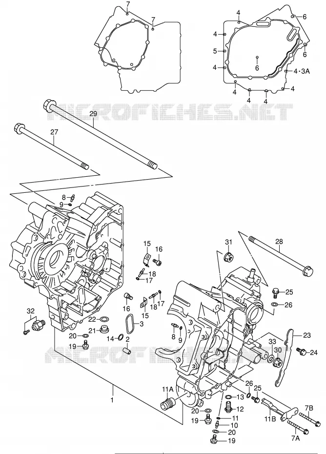 CASING (MODELE K1/K2) Suzuki MOTO 650 SV-S 2002  SV650SUK2(E2)