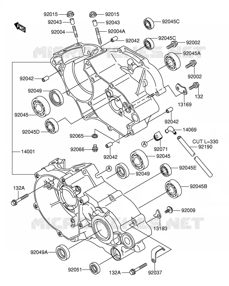 CASING Suzuki MOTO 100 RM 2003  RM100K3(E21)
