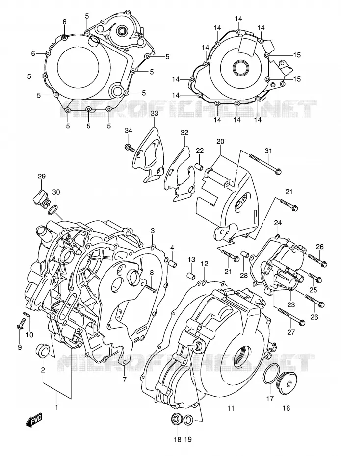 CASING Suzuki MOTO 1000 SV 2003  SV1000SK3(E2)