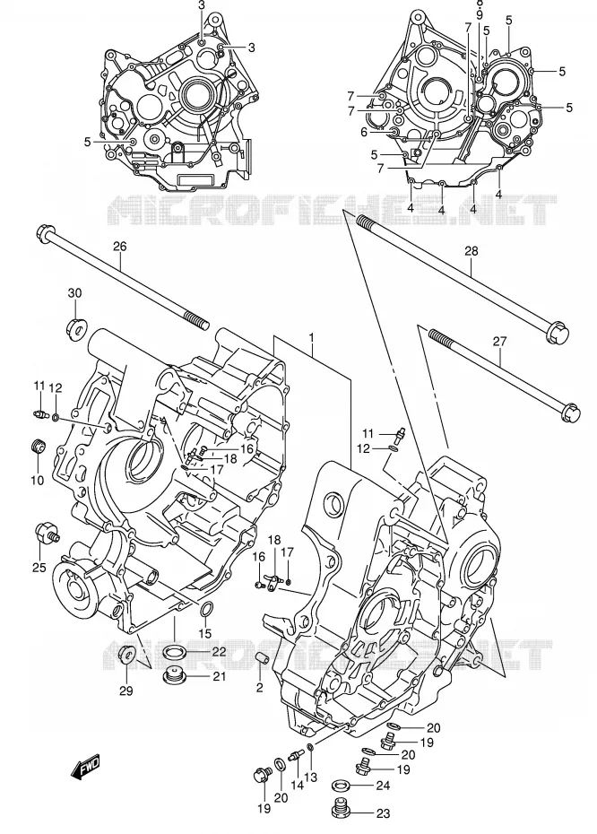 CASING Suzuki MOTO 1000 SV 2005  SV1000U2K5(E2)