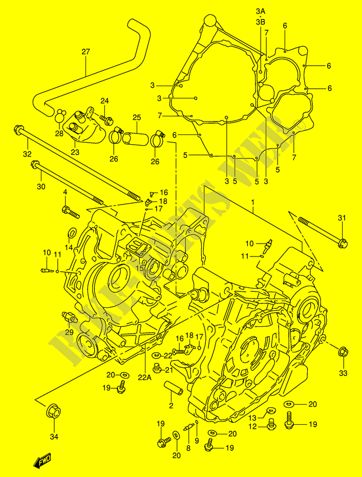 CASING voor Suzuki TL-R 1000 2001