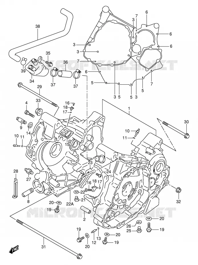 CASING Suzuki MOTO 1000 TL-S 2000  TL1000SY(E2)
