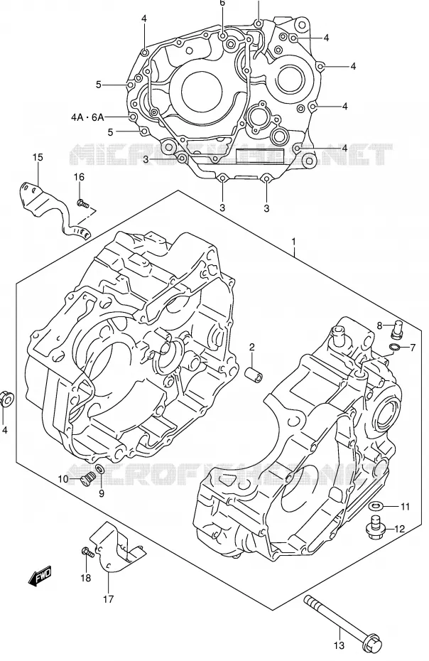CASING Suzuki MOTO 250 DR-Z 2003  DR-Z250K3(E3/E28)
