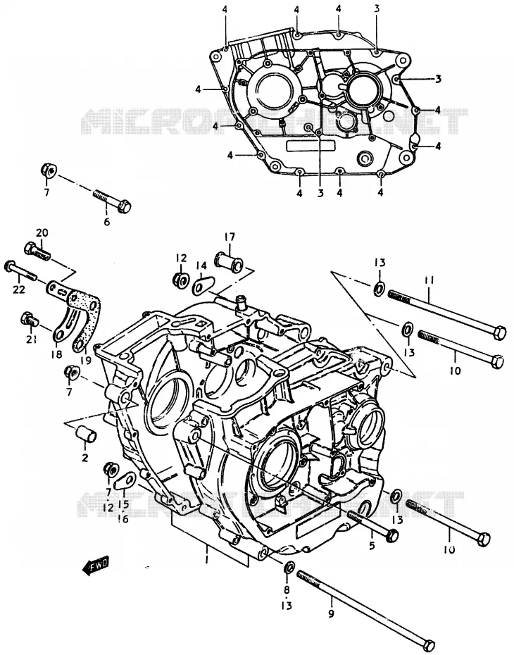 CASING Suzuki MOTO 370 SP 1979  SP370N(C/N)