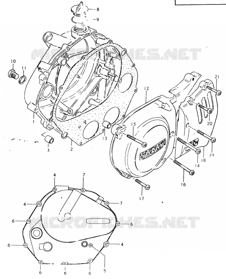 CASING Suzuki MOTO 400 SP 1980  SP400T