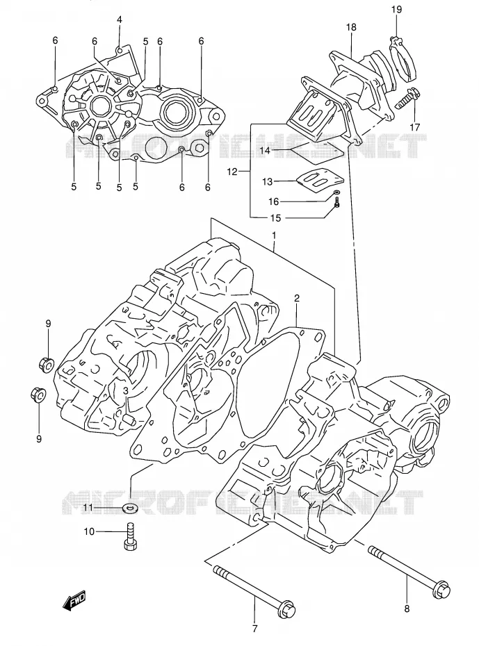CASING Suzuki MOTO 80 RM 1997  RM80V(E3/E28)