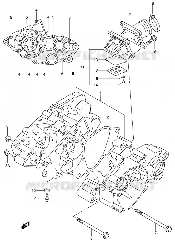 CASING Suzuki MOTO 85 RM 2004  RM85K4(P3/P28)