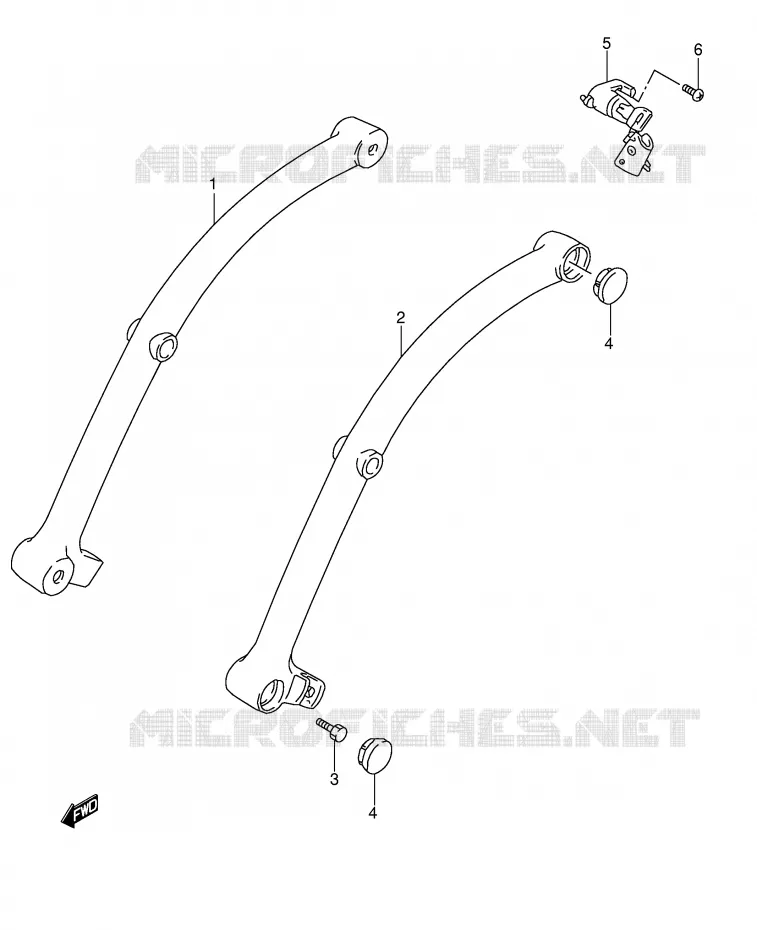 FRAME HANDGREEP (MODEL K5/K6/K7/K8) Suzuki MOTO 1400 INTRUDER 2004  VS1400GLPK4(E3/E28)
