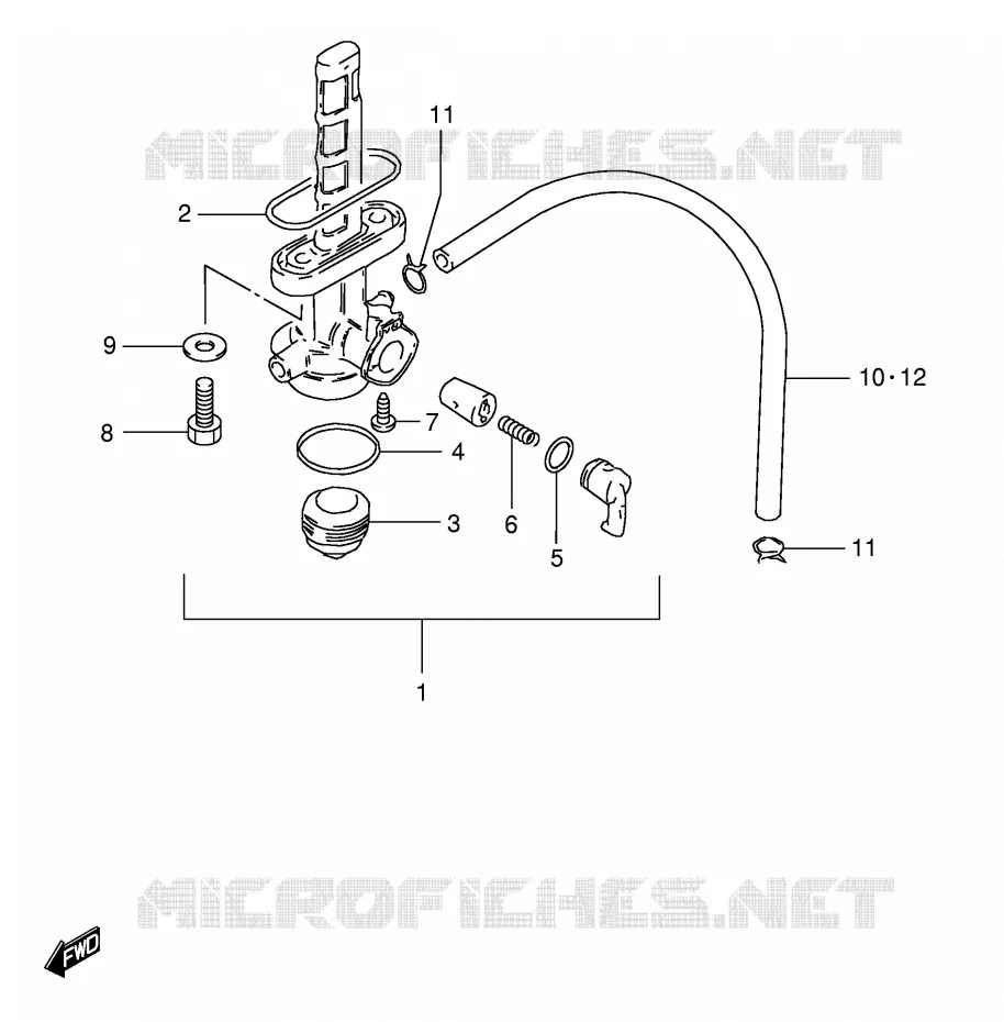 FUEL COCK (MODELE N/R P9,MODELE R P31) Suzuki MOTO 125 TS-ER 1982  TS125ERZ(E1)